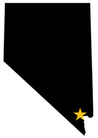 Nevada State with star for Nevada State University location